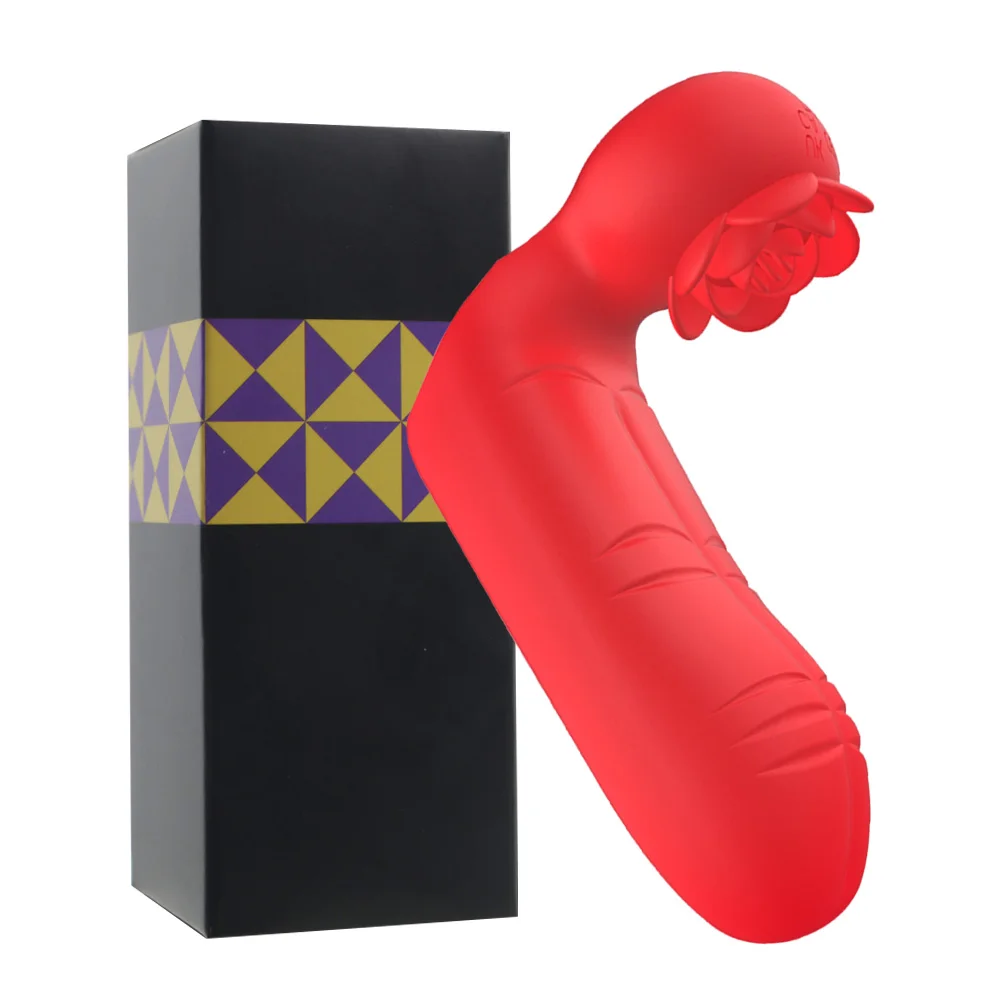 Finger Vibrator G Spot Clitoral Stimulator Rose Toy 10 Vibration Nipple Massager Masturbator Female Couple Adult Sex Toys 18+