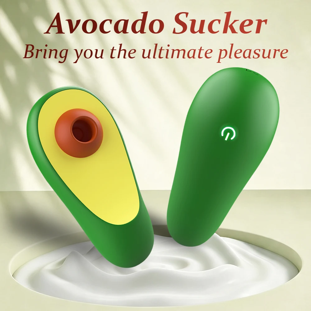 Powerful Sucking Avocado Vibrators Female Nipple Clitoris Stimulator Oral Blowjob Vacuum Female Sex Toy for Adult 18 - Image 4