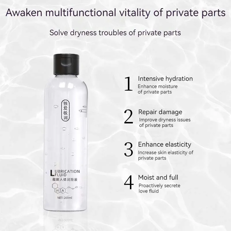 200ML Water based Lubricant Safe Intimate Gel Vaginal Anal Lube Lubricating Oil Adult For Women Men And Couple Erotic Tools - Image 3