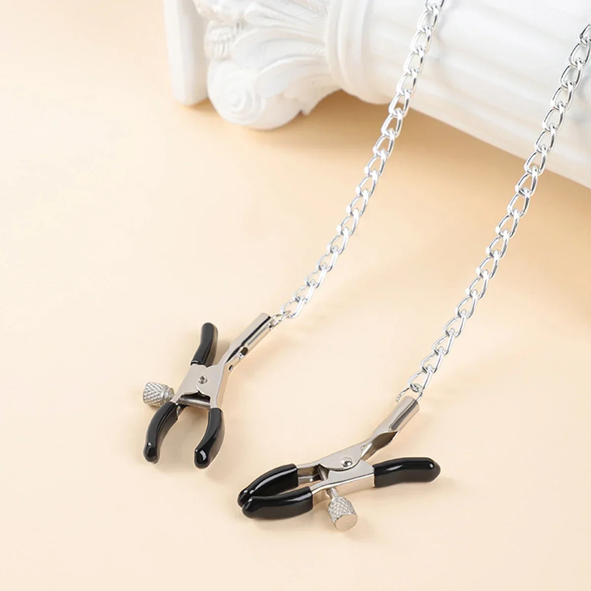 Neck to Wrist Restraints Kit with Nipple Clamps Gag Sex Toys for Women Adjustable Back Handcuffs Collar Bondage SM Sex Game Toys - Image 6