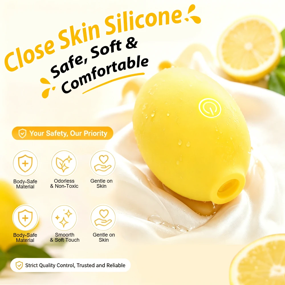 Lemon Sucking Vibrator Oral Clit Suction Massager Nipple Stimulator 10 Modes Silicone Female Masturbator Sex Toy 18+ - Image 5