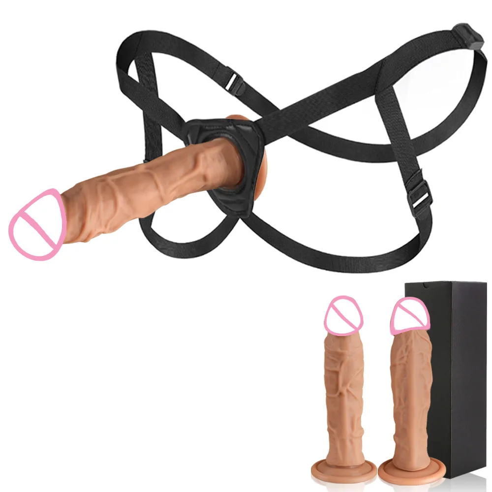 Strap On Dildo For Women Realistic Penis with Suction Cup G-spot Anal Dildos Belt Wearable Panties Dick Sex Toys For Adult Vagi