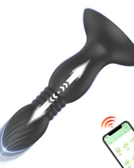 Thrusting Anal Vibrators Suction Cup Anal Plug Vibrating Butt Plug 9 Vibration Prostate Massager Sex Toys for Men Women Couples