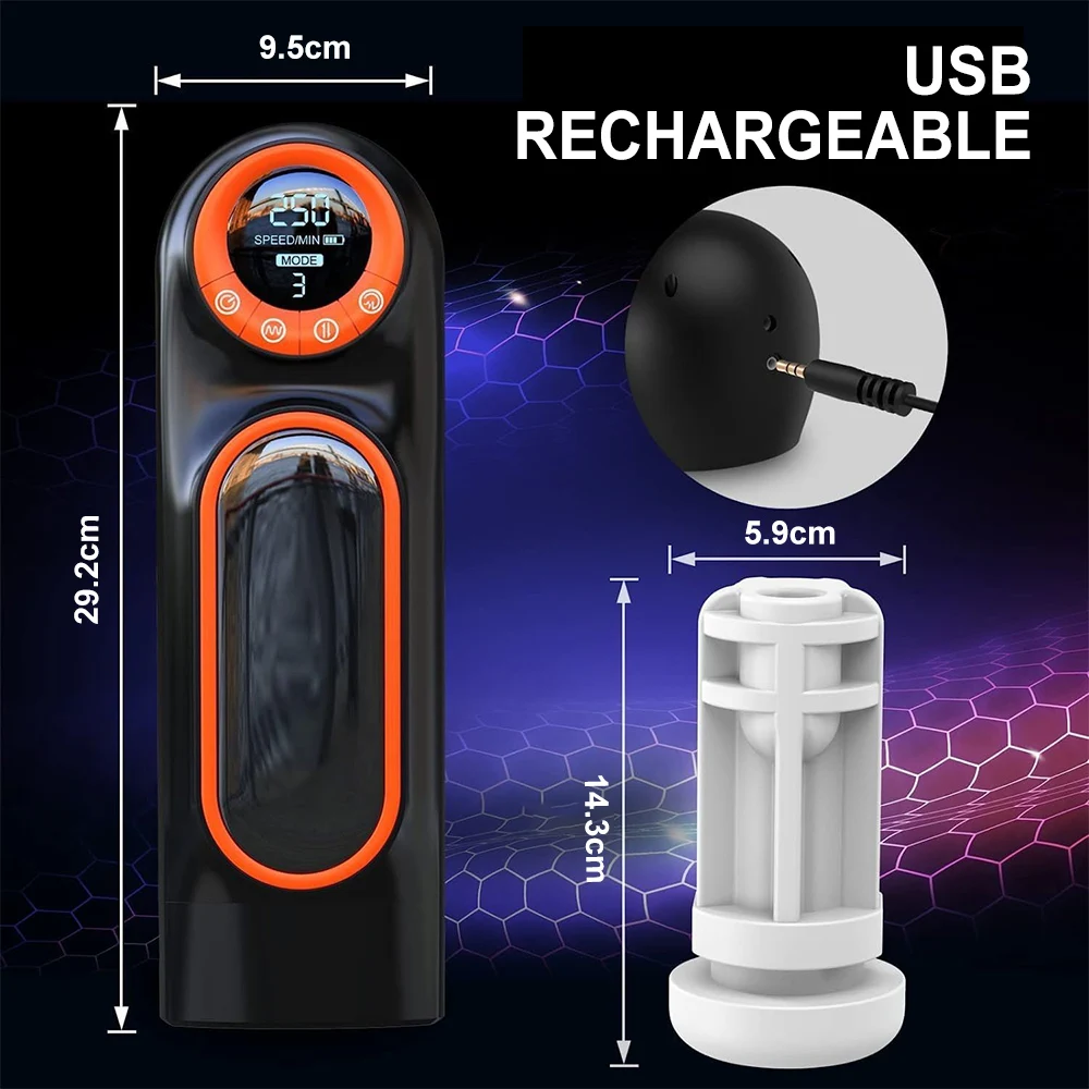 Male Masturbators Electric Pocket Pussy Male Masturbator Cup 10 Mode Thrusting 4 Suction for Penis Stimulation Sex Toys for Men - Image 5