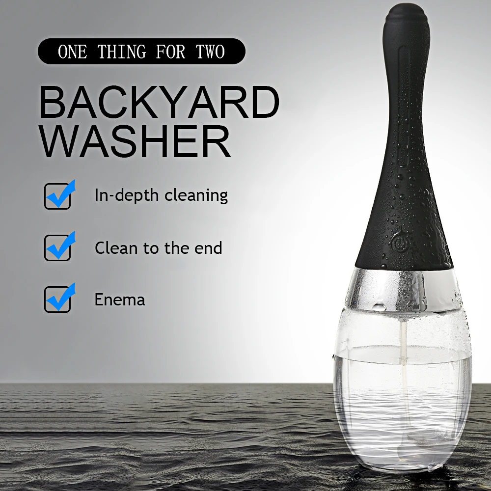 Fully Automatic Enema Cleaning Container Vagina Anal Cleaner Douche Bulb Design Silicone Health Wash Tool Sex Toys for Women Men - Image 2