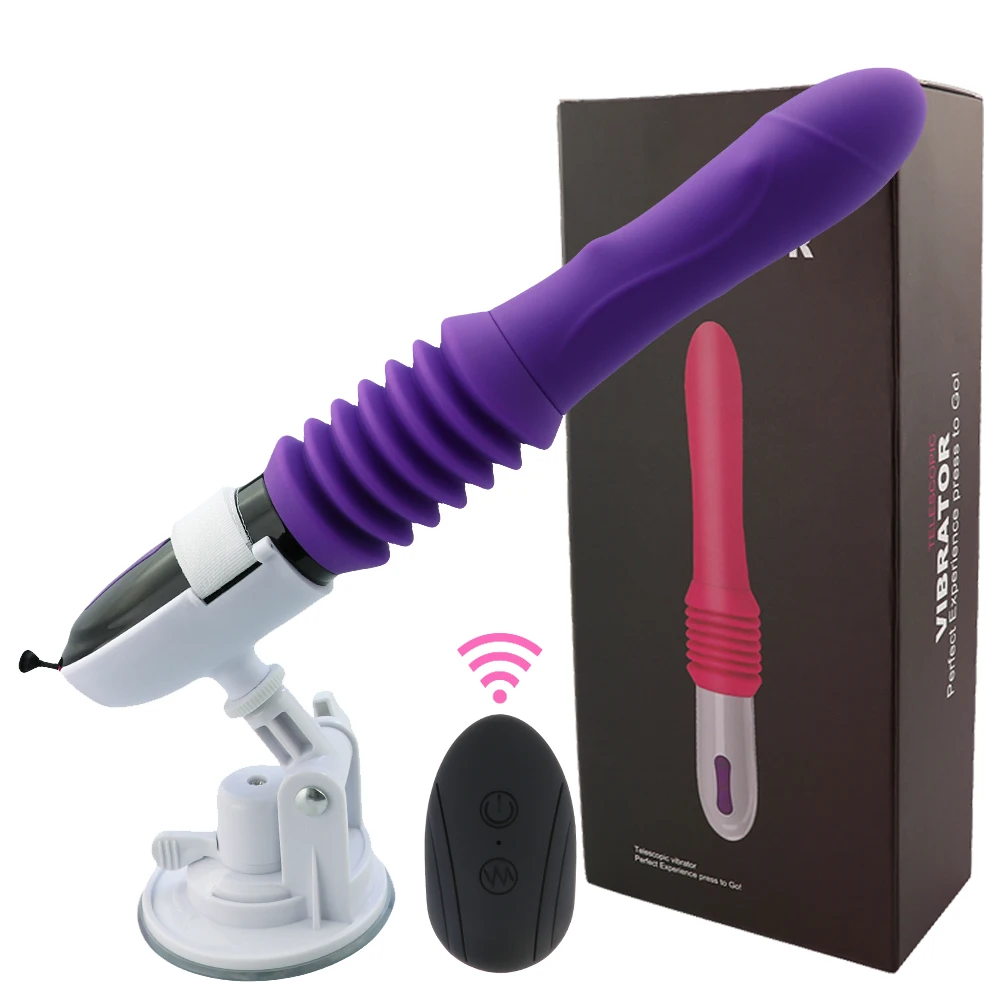 Automatic Thrusting Big Dildo Vibrator Remote Control Vaginal G Spot Massager Retractable Masturbators Adult Sex Toys for Women