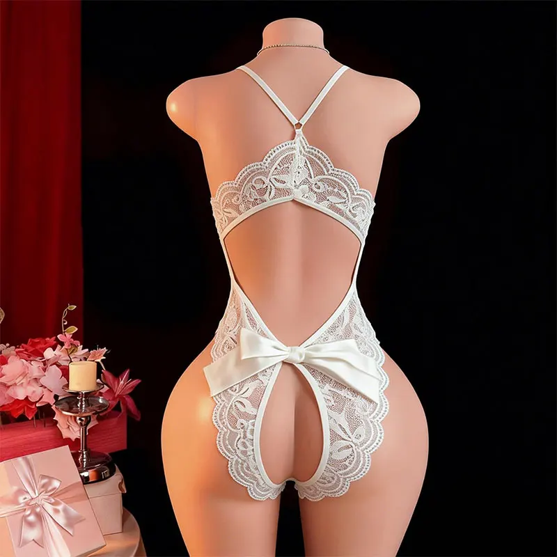 Underwear Women Set Erotic Crotchless Babydoll Adult Sex Shop Lace Bodysuit Bra With Pads Porn Lingerie Bdsm Sexy Fancy Outfits - Image 4