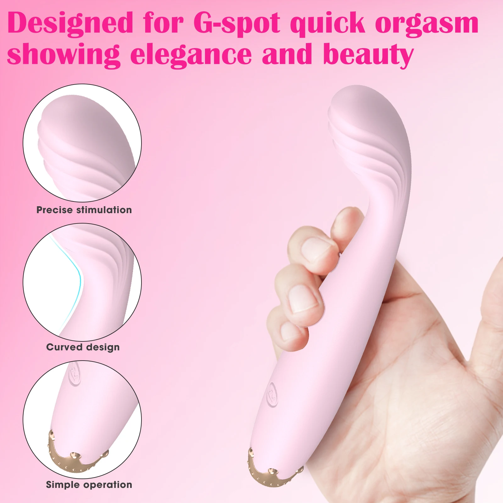 G Spot Vibrator Soft Crown Design Dildo Flexible Clitoral Stimulator 10 Vibration Nipple Vagina Massager Adult Sex Toy for Women - Image 4