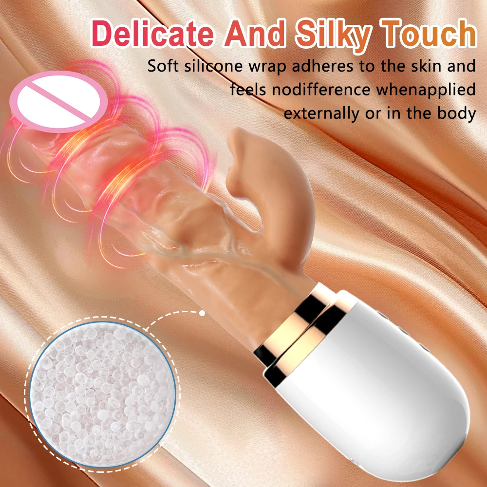Remote Control Thrusting Dildo Vibrator Roll Bead 10 Modes G Spot Clitoral Anal Stimulation Sex Toys for Women Rabbit Vibrators - Image 4
