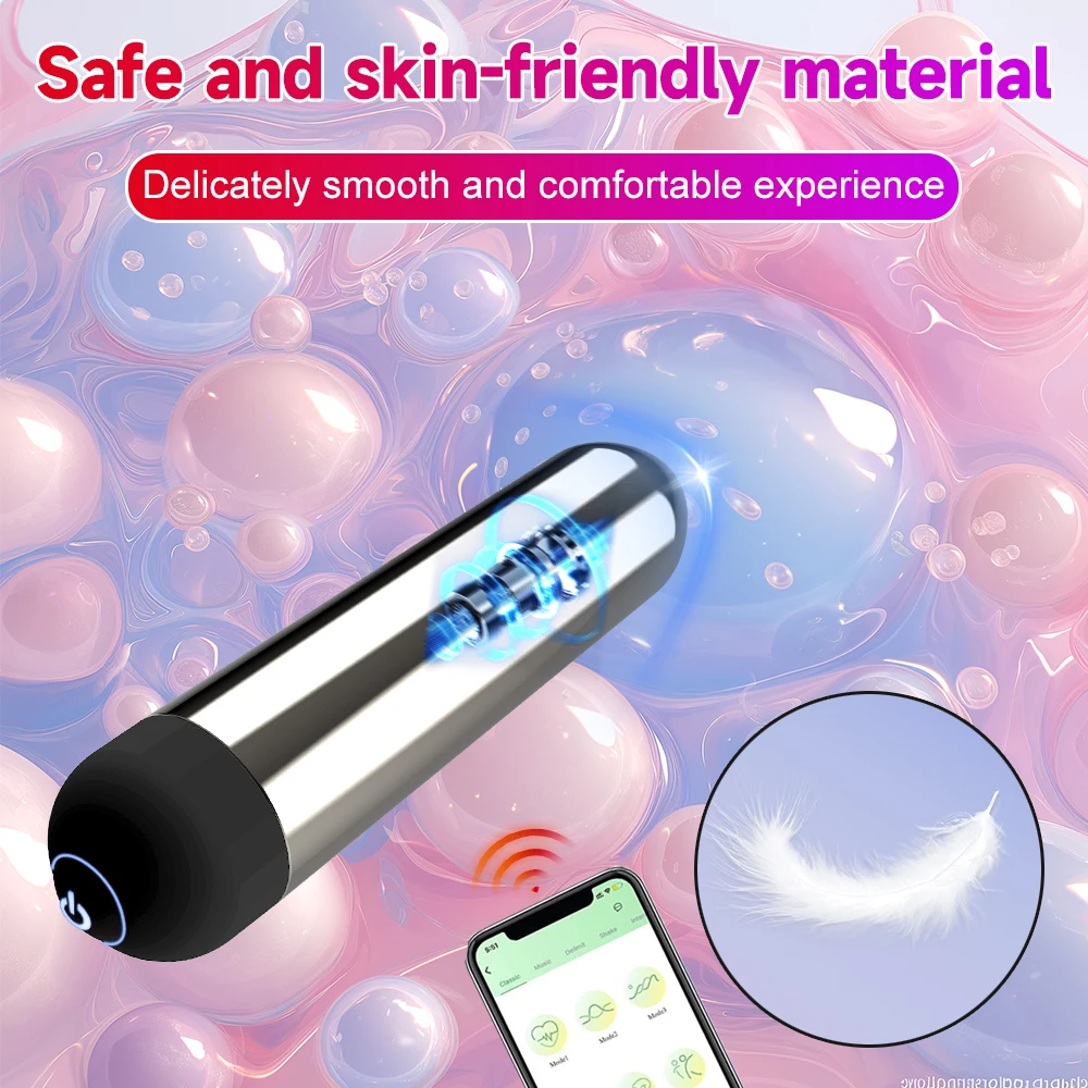 Powerful Bullet Vibrator APP Bluetooth Control Clitoral G Spot Stimulation Massager Mini Anal Pussy Stimulator Sex Toy for Women - Image 2