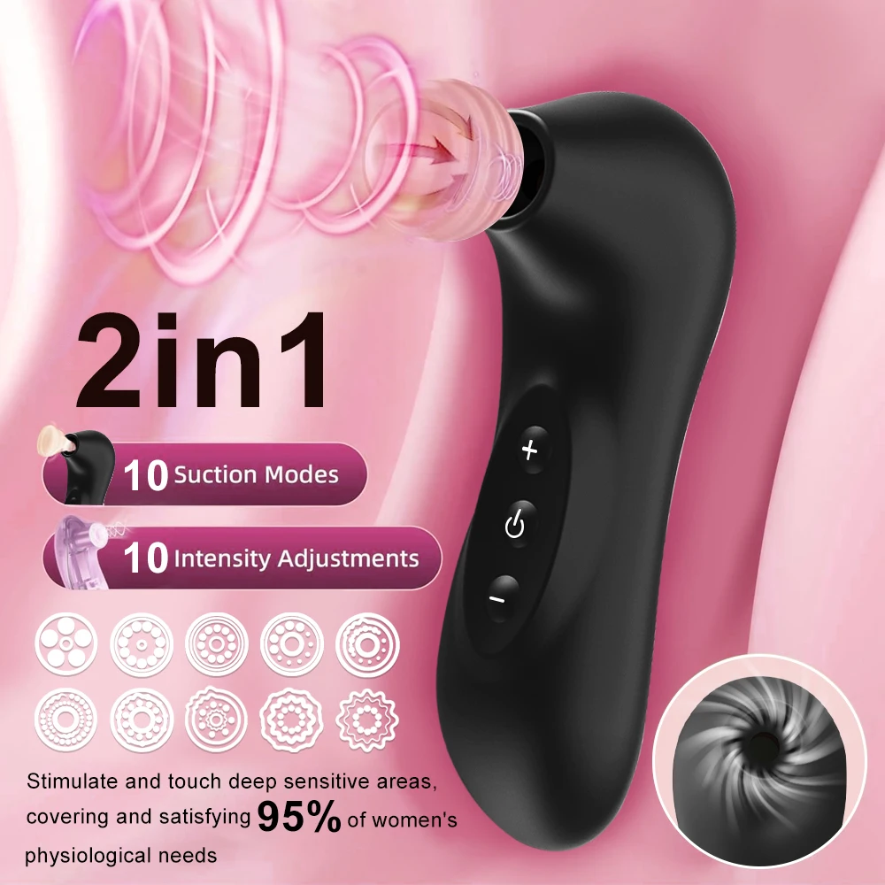 Powerful Sucking Vibrator Nipple Clitoris Stimulator Massager 10 Mode Oral Blowjob Vacuum Sex Toys Adults Goods for Women - Image 2