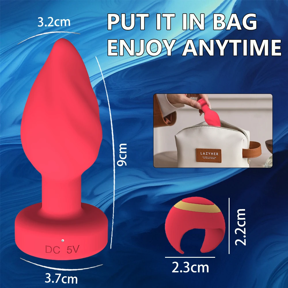 Luminous Anal Plug Vibrators Ring Remote Control Prostate Massager Vaginal Butt Plug Stimulator Adult Couples Sex Toys for Women - Image 3