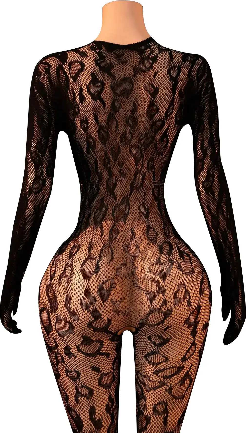 Women Erotic Costumes Sexy Body Stocking Leopard Bodysuit Lingerie Baby Dolls Dress Underwear Chemises Catsui Exotic Outfit - Image 3