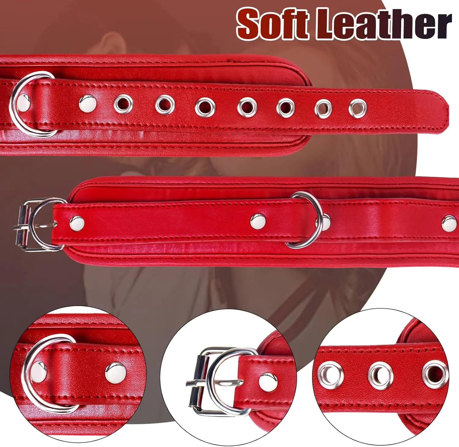 SM Couple Anal Hook Sex Bondage Restraint Set BDSM Leather Chain Stainless Steel Adult Sex Toys For Men Adjustable Harness - Image 3