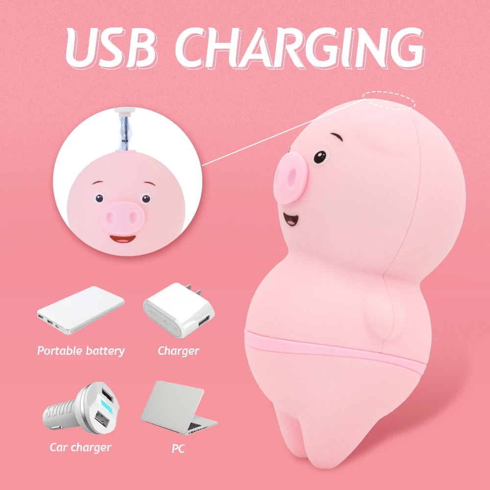 Sexy Pig Clitoris Licking Sucking Vibrator for Woman Clit Nipple Sucker Massager Blowjob Fast Orgasm Sex Toys Adult Erotic Goods - Image 4