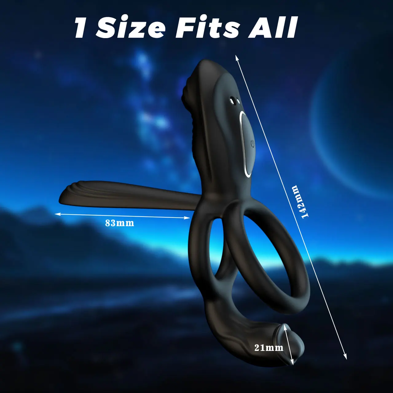 Penis Ring Vibrator For Men Delay Ejaculation G Spot Stimulation Clitoral Cock Ring 9 Vibrating Adult Sex Toy for Couples - Image 4