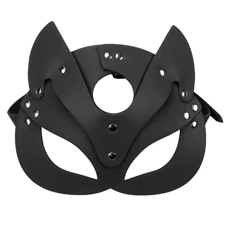 Sexy Leather Body Harness Belt with Mask BDSM Bondage Lingerie Chest Harness Strap for Enhanced Sensation - Image 3