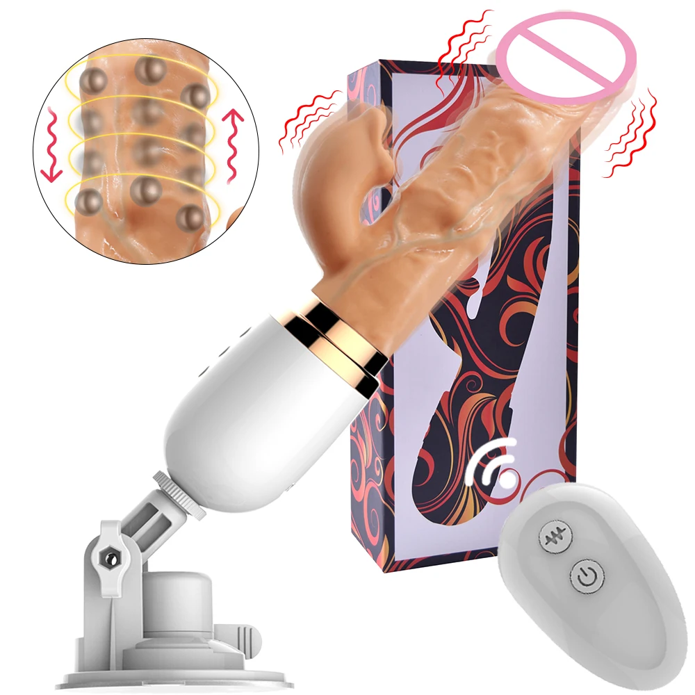 Remote Control Thrusting Dildo Vibrator Roll Bead 10 Modes G Spot Clitoral Anal Stimulation Sex Toys for Women Rabbit Vibrators - Image 8