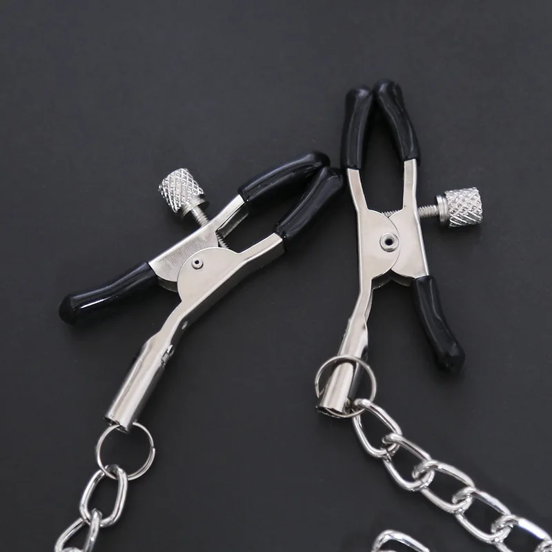 No Vibrator Nipple Clamp With Chain Nipple Clips BDSM Fetish Clamps Bondage Adult Games Couples Sex Toys For Women Products 18 - Image 3