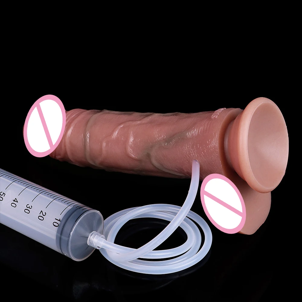 Deep Veins Ultra Squirting Dildo Silicone Skin Touch Long Ejaculating Butt Plug For Men Women G-Spot Stimulate 18+ Sex Toys - Image 4